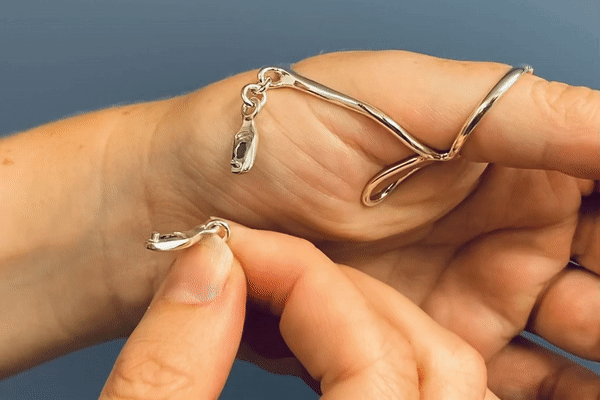 Fonkeling zwavel Weekendtas Bracelet | Silver Ring Splint